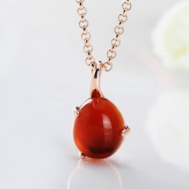 Pomellato Replica Nudo Earrings in Rose Gold with Blue Quartz