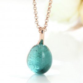 Pomellato Inspired Nudo Earrings in Rose Gold with Jet