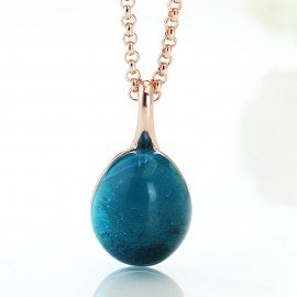 Pomellato Inspired Nudo Earrings in Rose Gold with Garnet